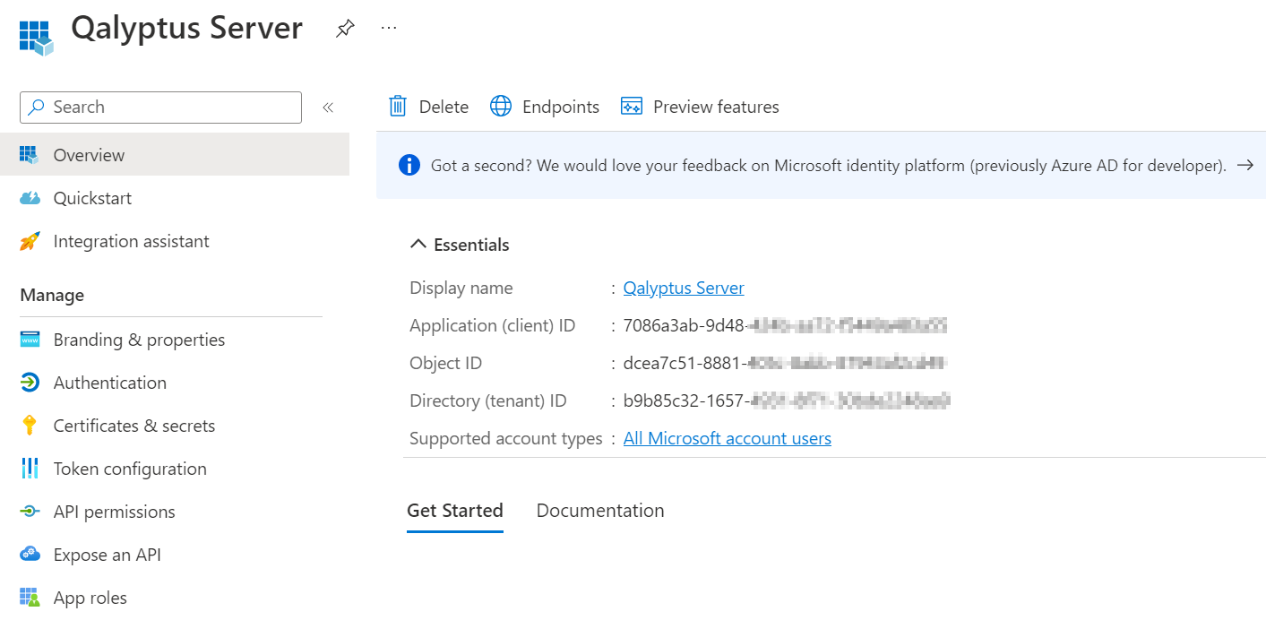 Microsoft Azure Registred App