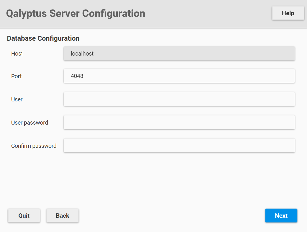 Qalyptus-server-configuration-database-configuration