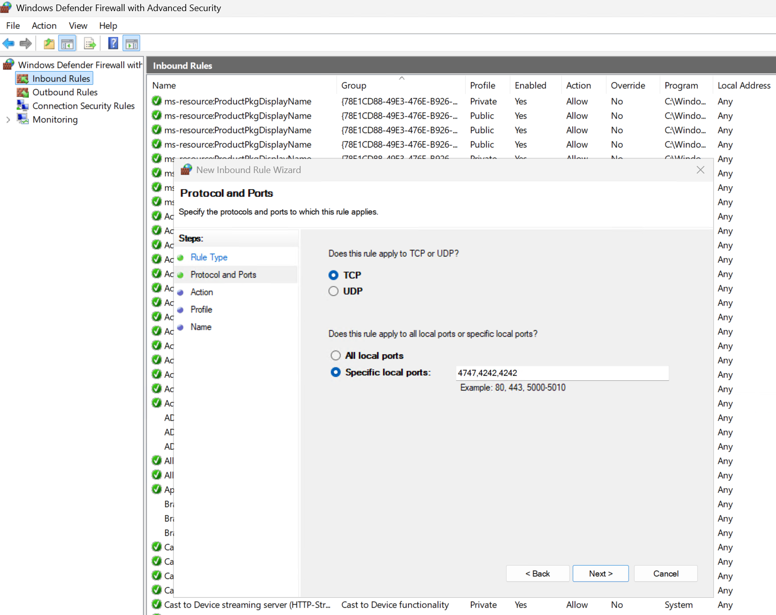 Qalyptus-server-open-ports