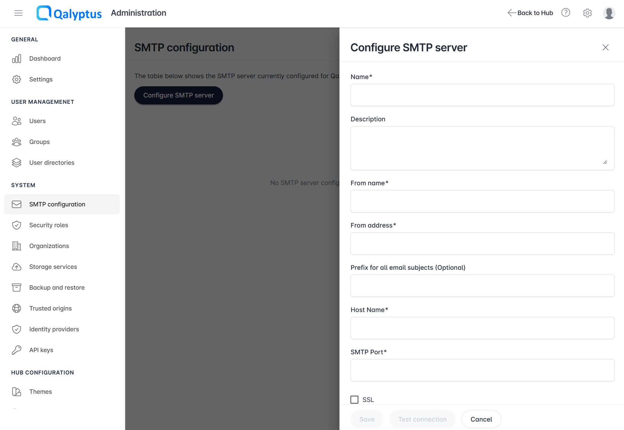 Qalyptus Server SMTP