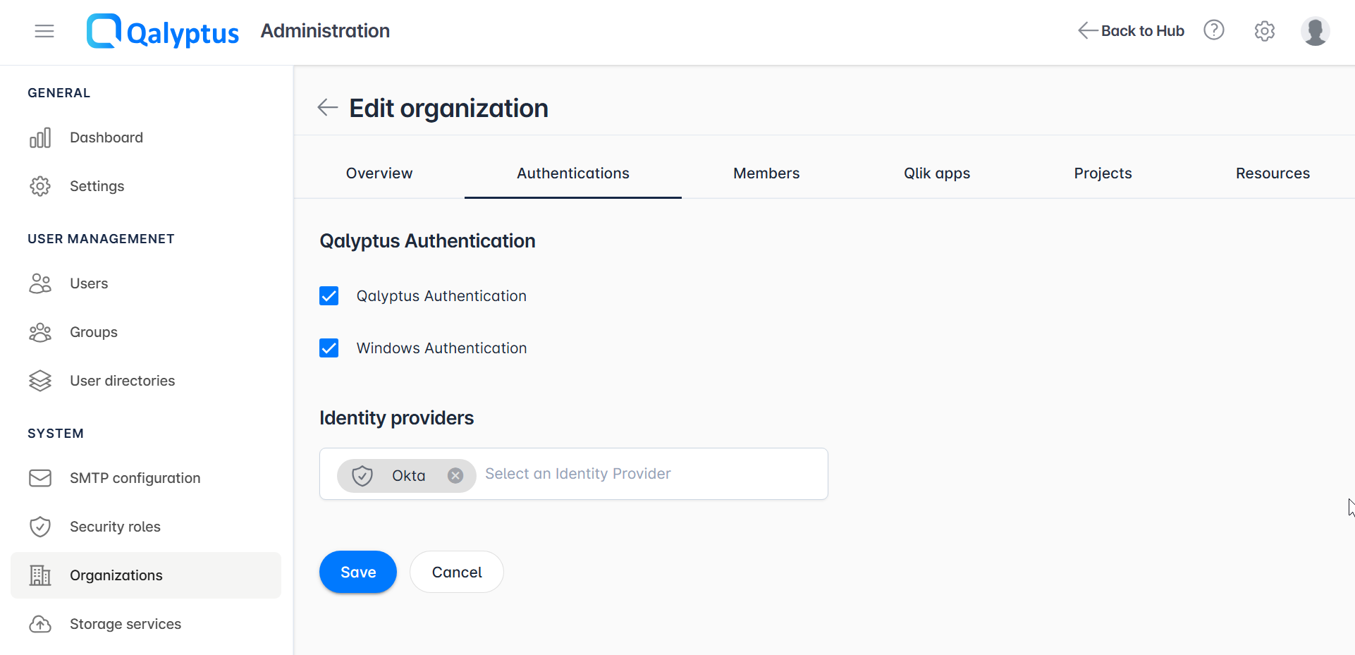 Qalyptus Server System Authentication