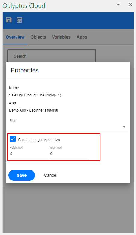Export Image with Custom Size