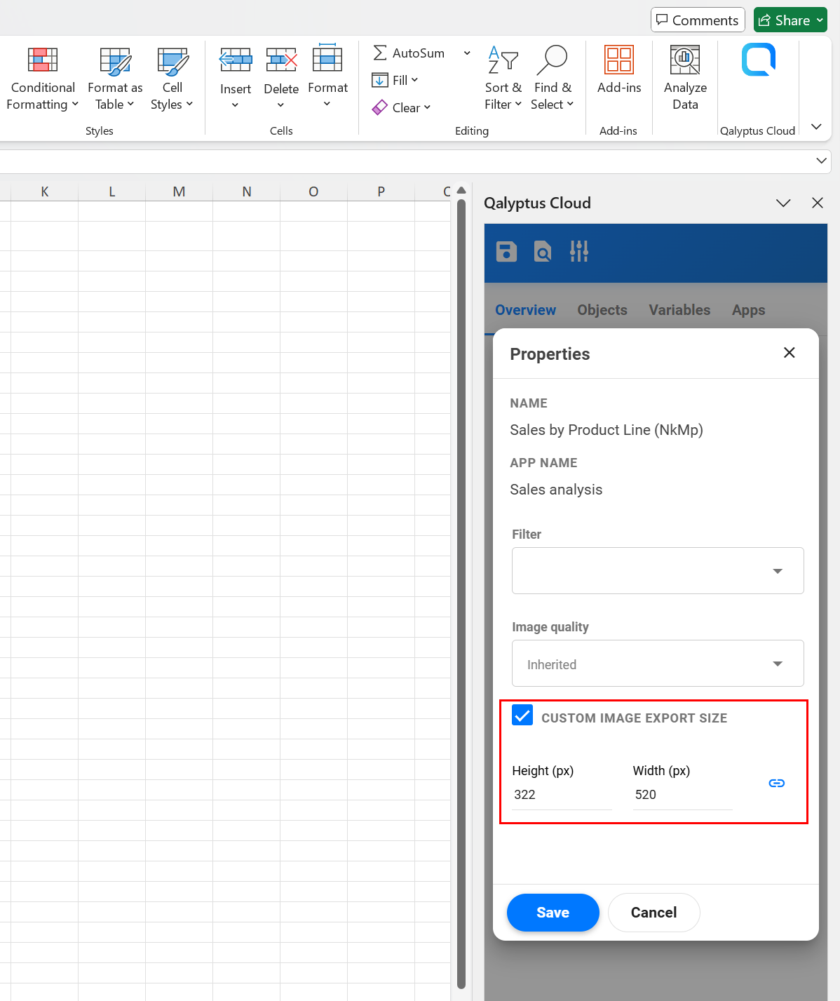 Export Image with Custom Size