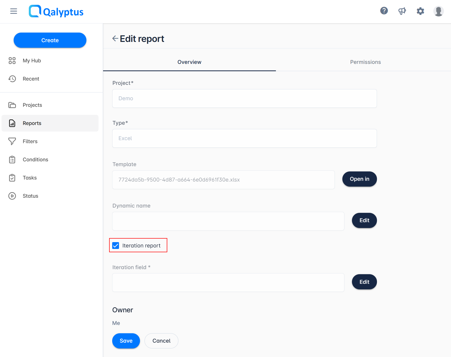 Qalyptus Cloud - Iteration Report activation