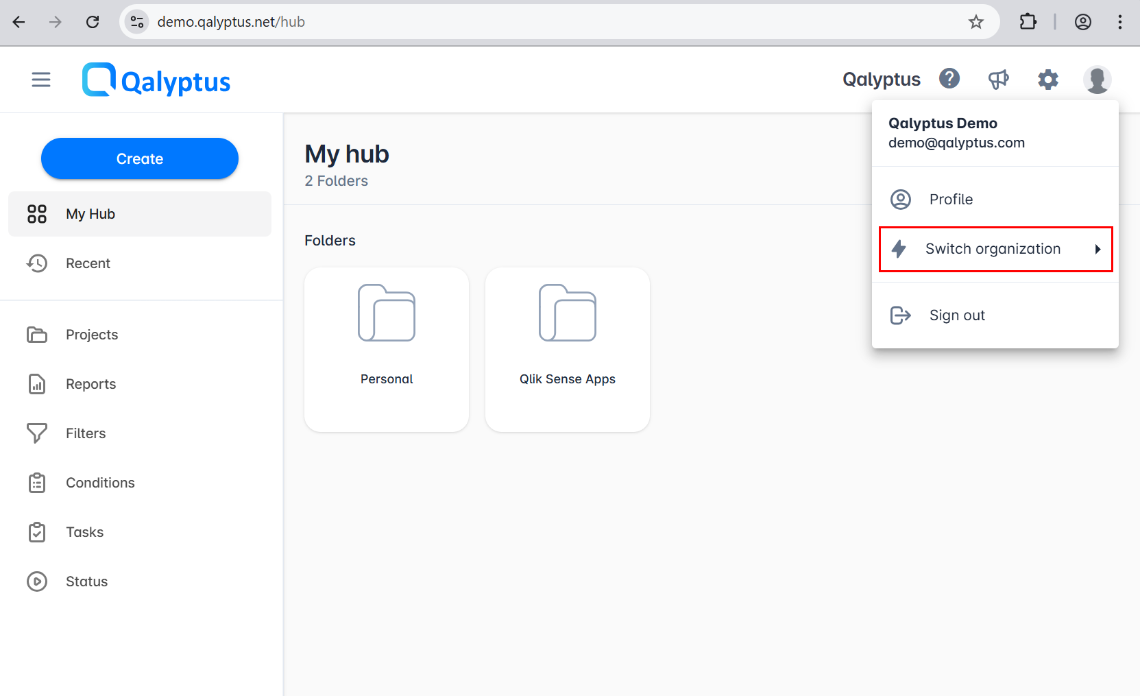Qalyptus Cloud Organizations