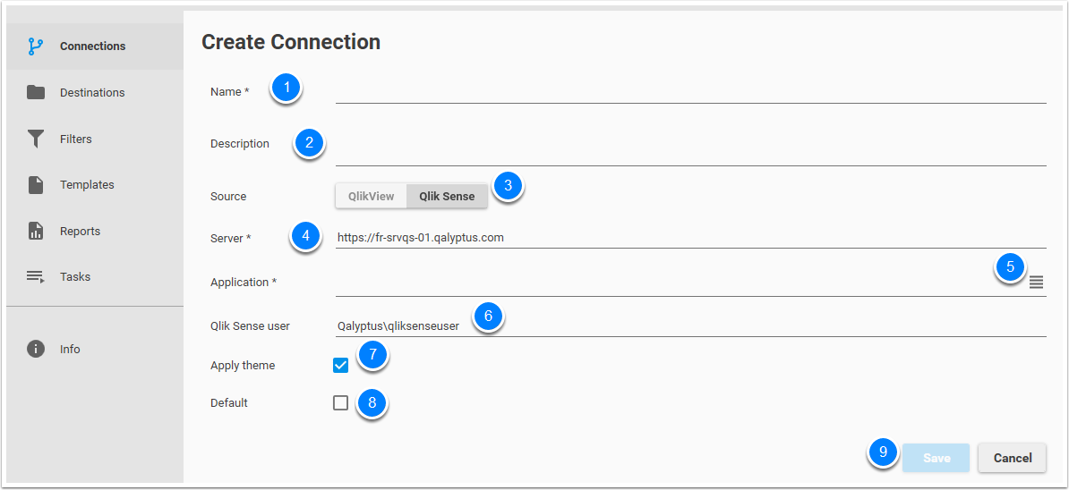 Create QlikSense Connection