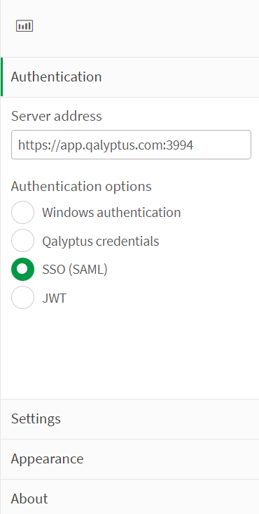 Qalyptus Server On Demand Auth Options