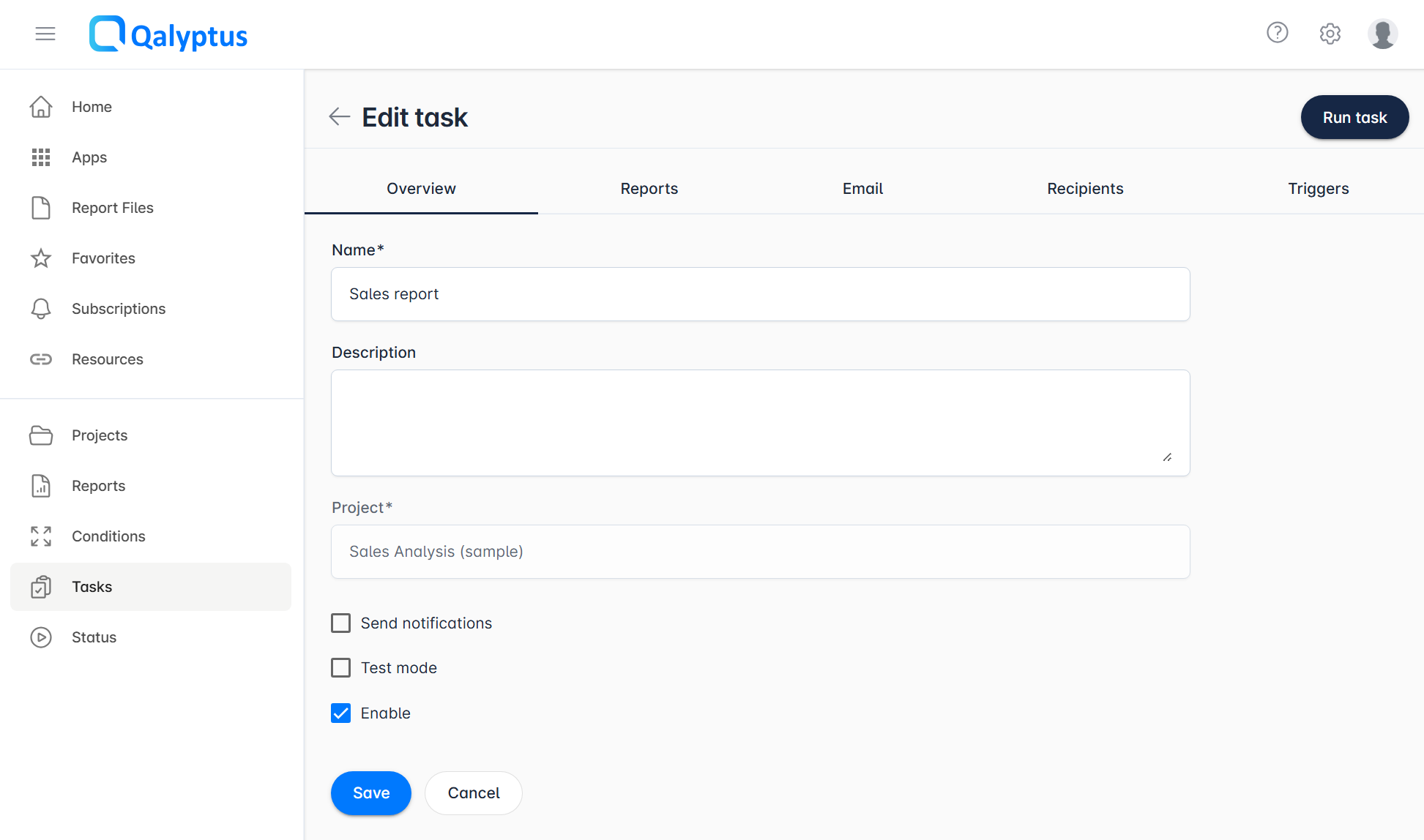 Qalyptus Publish Task