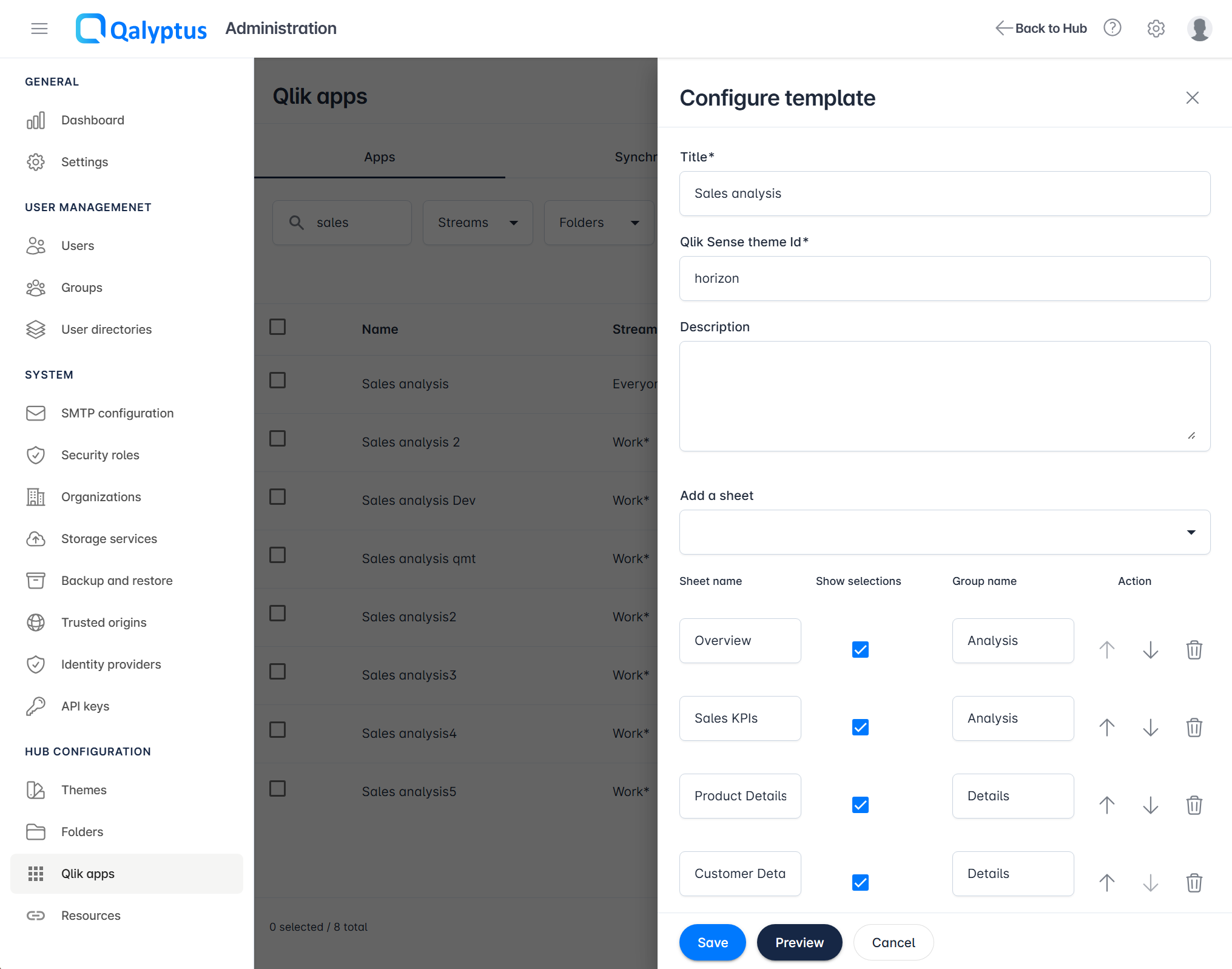 Qalyptus Server Configure App Mashup