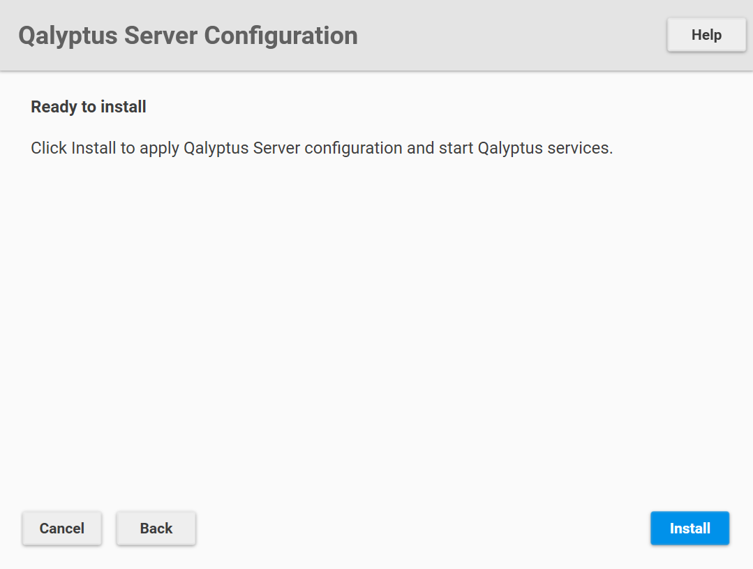 Configuration de Qalyptus Server prête à installer