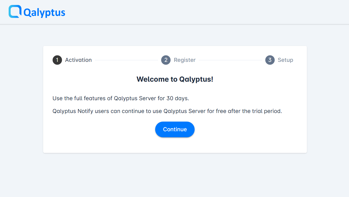 Qalyptus-server-startup
