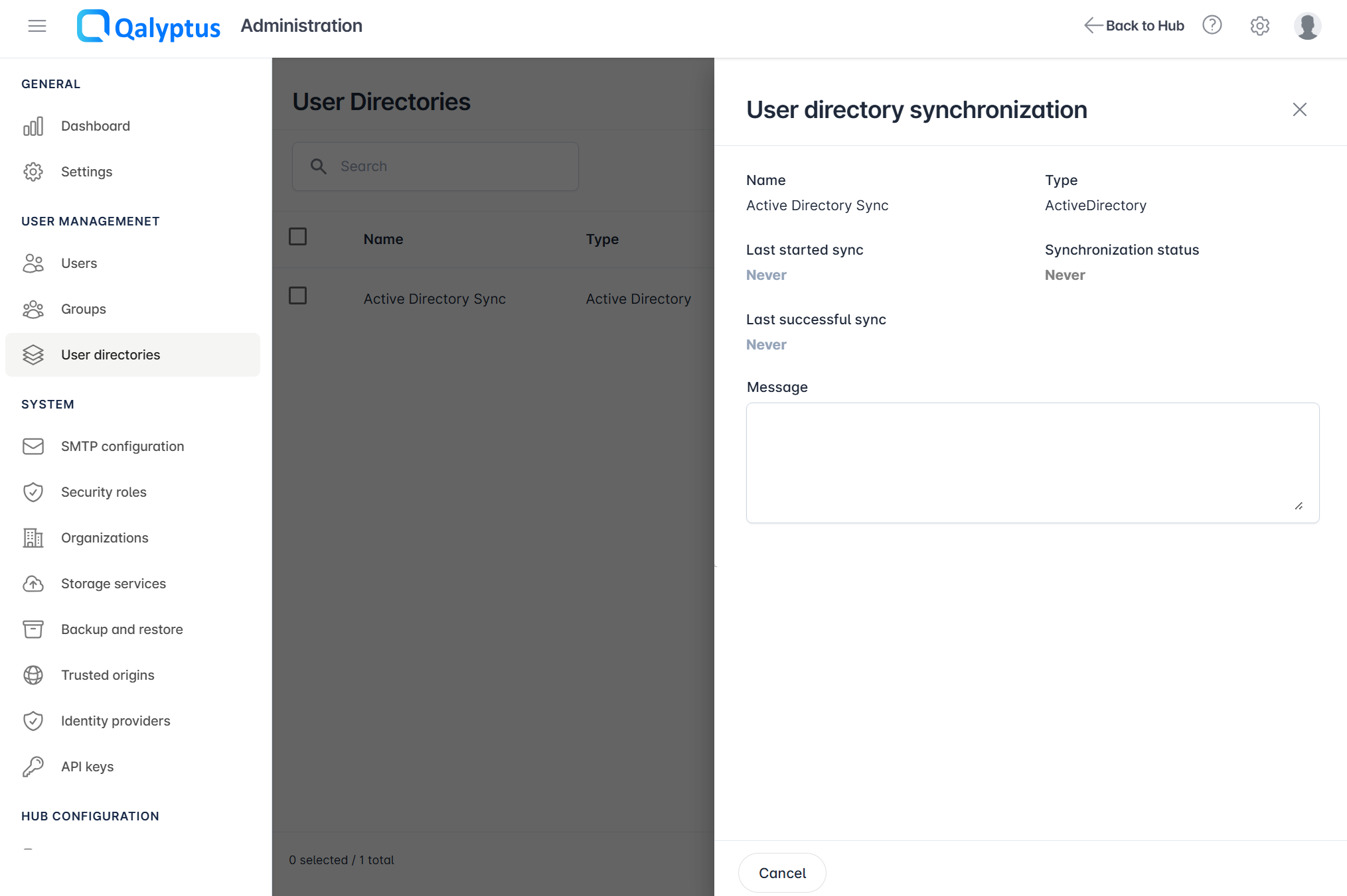 Qalyptus Server Sync users details