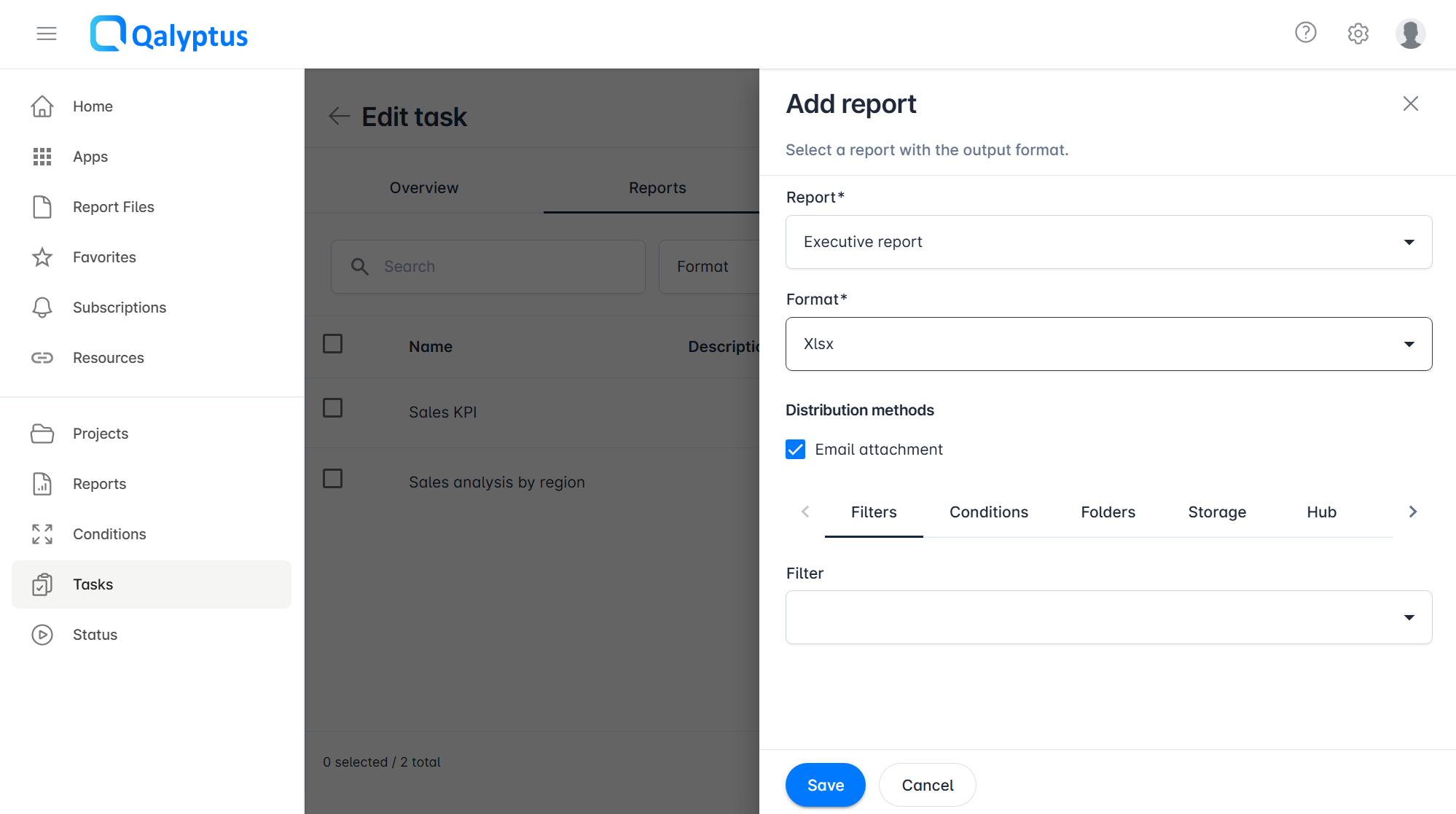 Qalyptus Publish Report