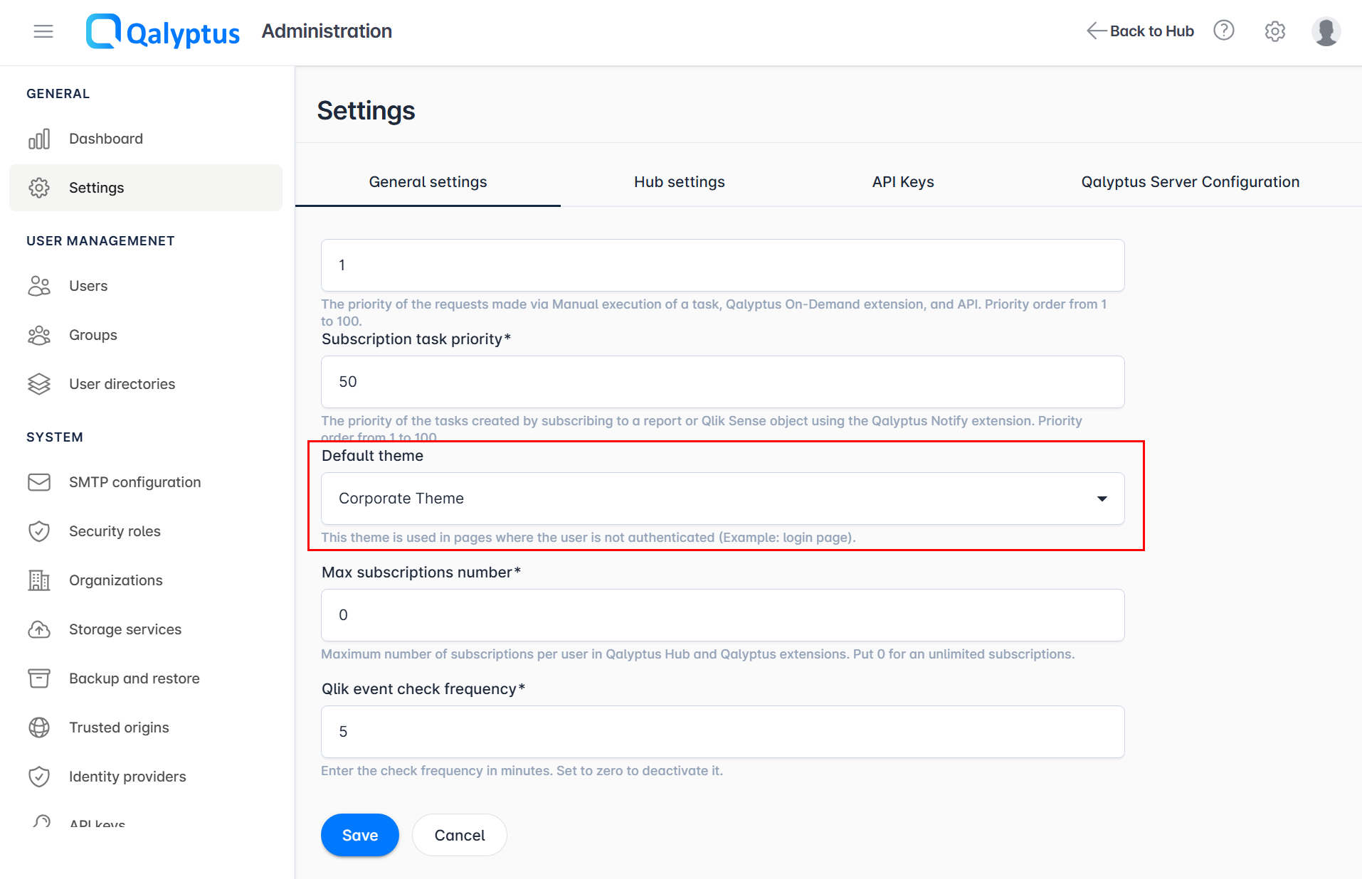 Qalyptus Server Default Theme