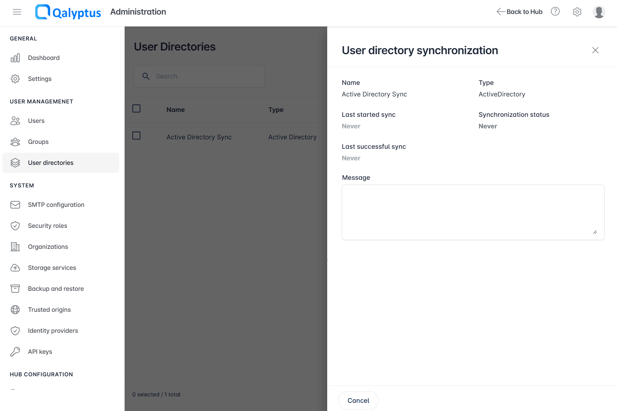 Qalyptus Server Sync users details