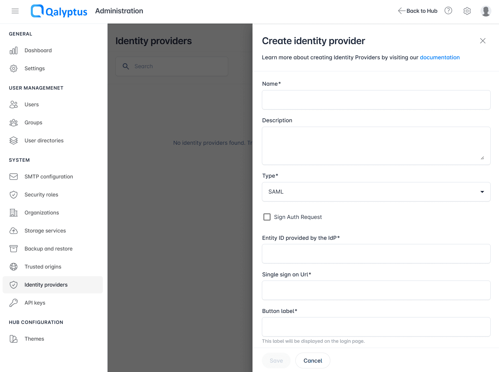 Qalyptus Create IDP