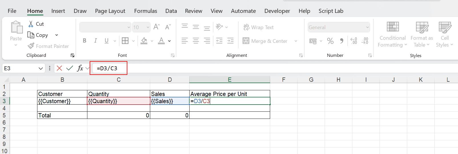 Qalyptus Row Calculation Excel