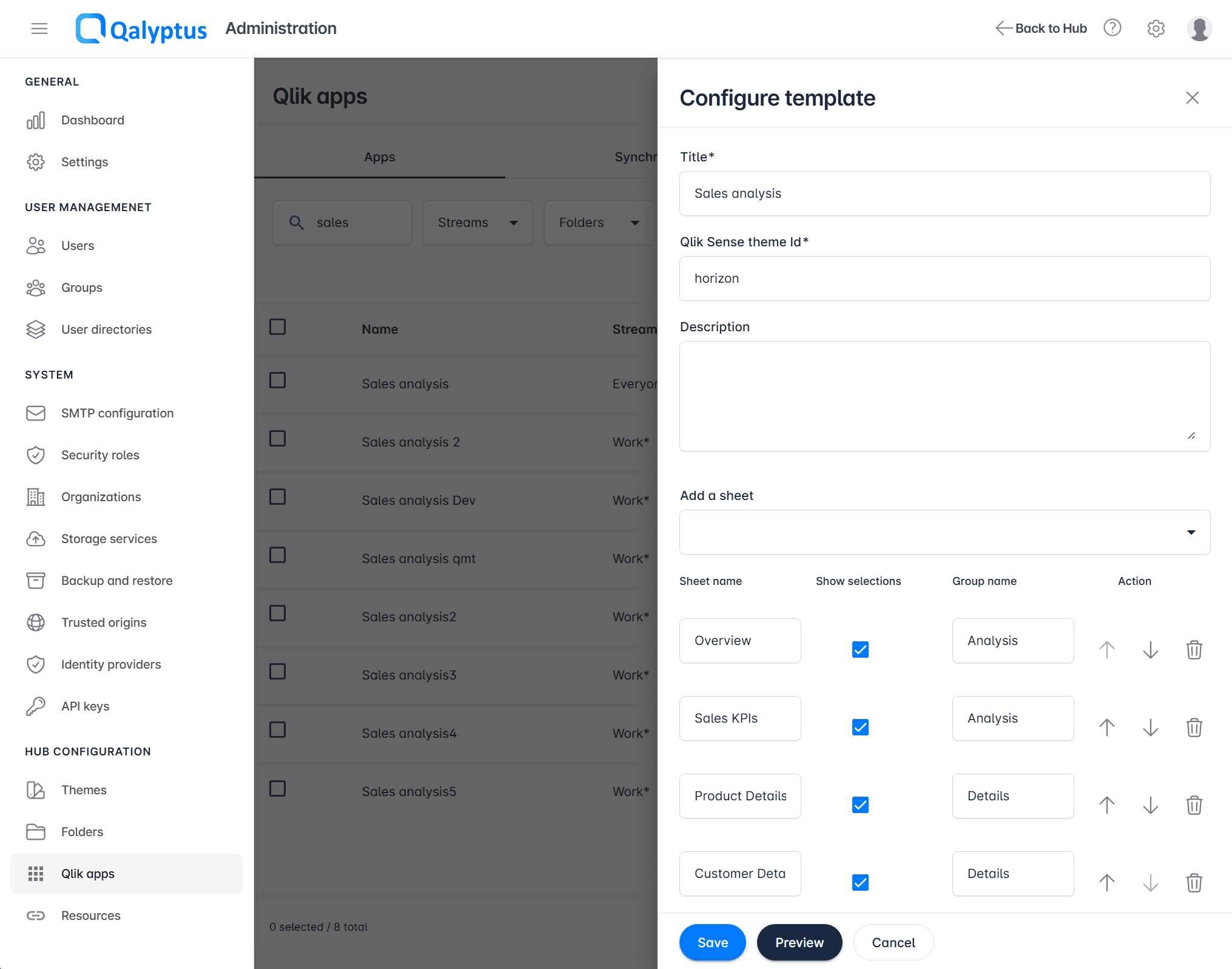 Qalyptus Server Configure App Mashup