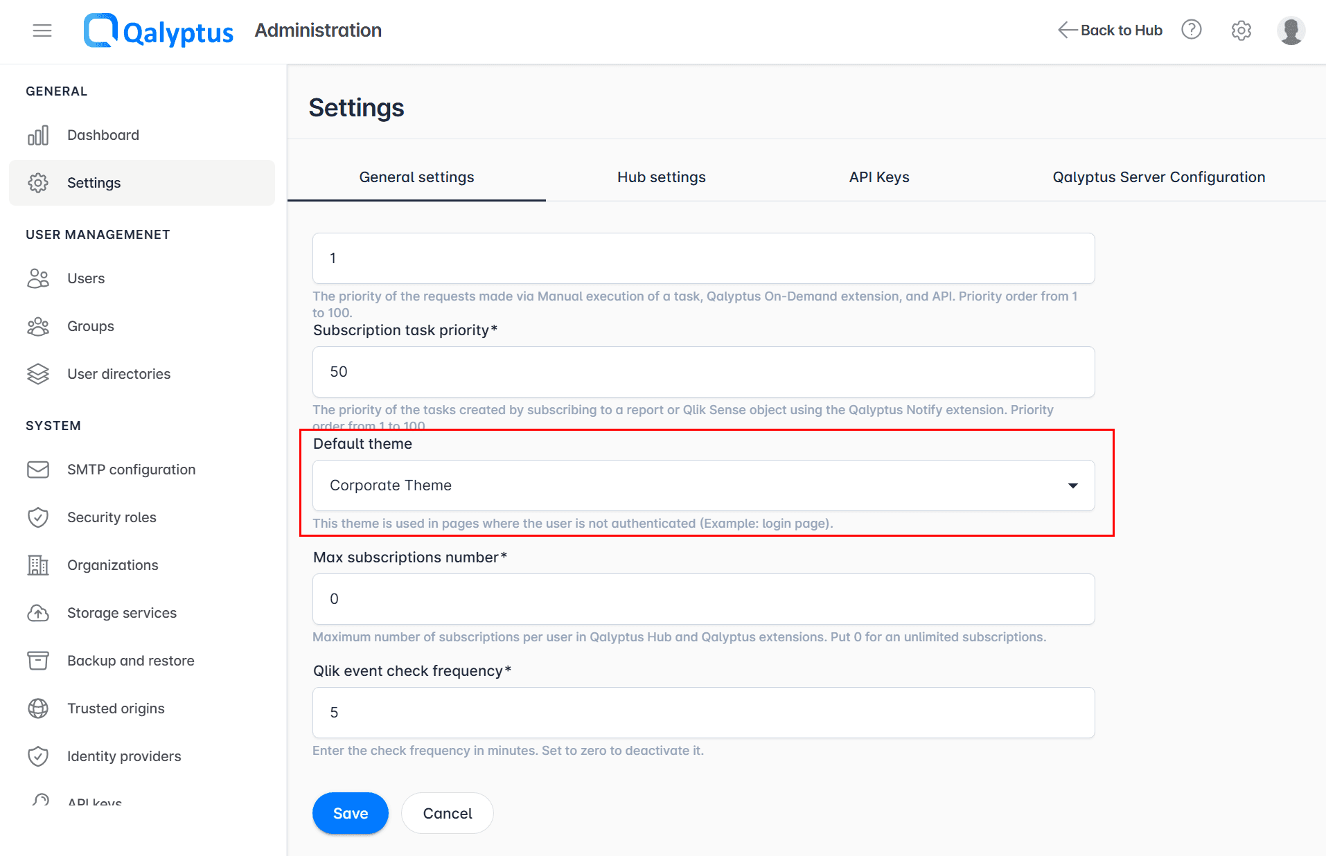 Qalyptus Server Default Theme