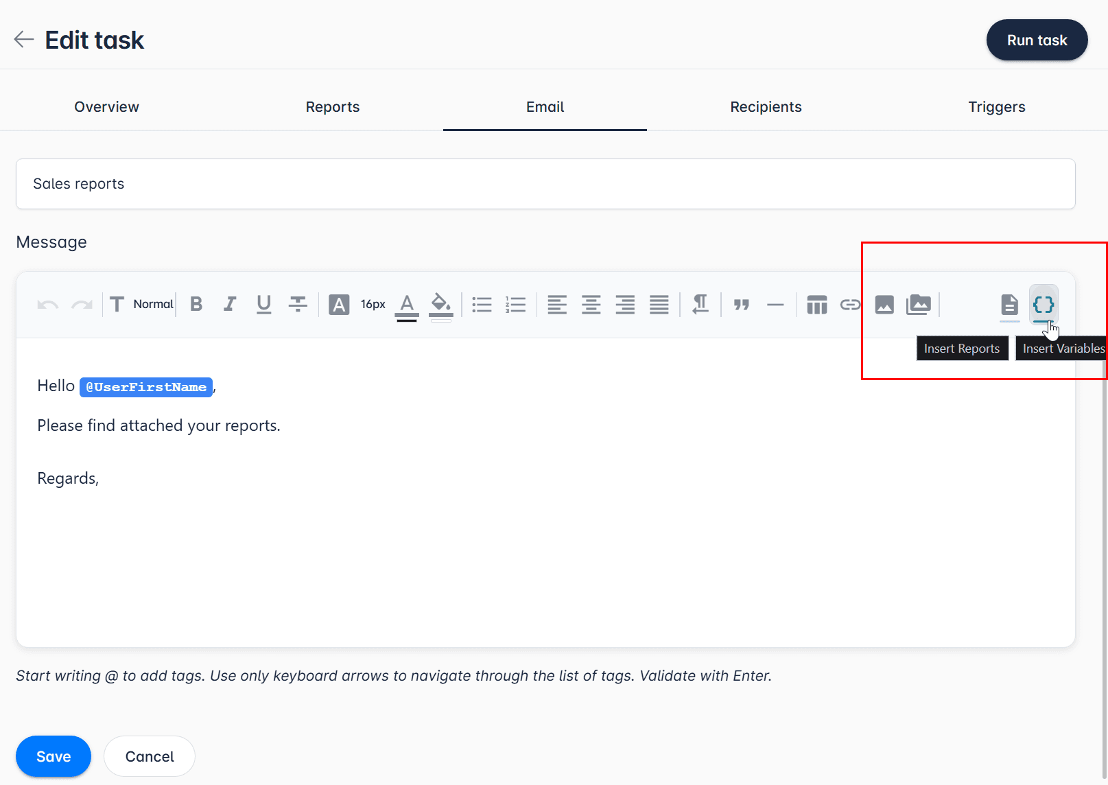 Email distribution