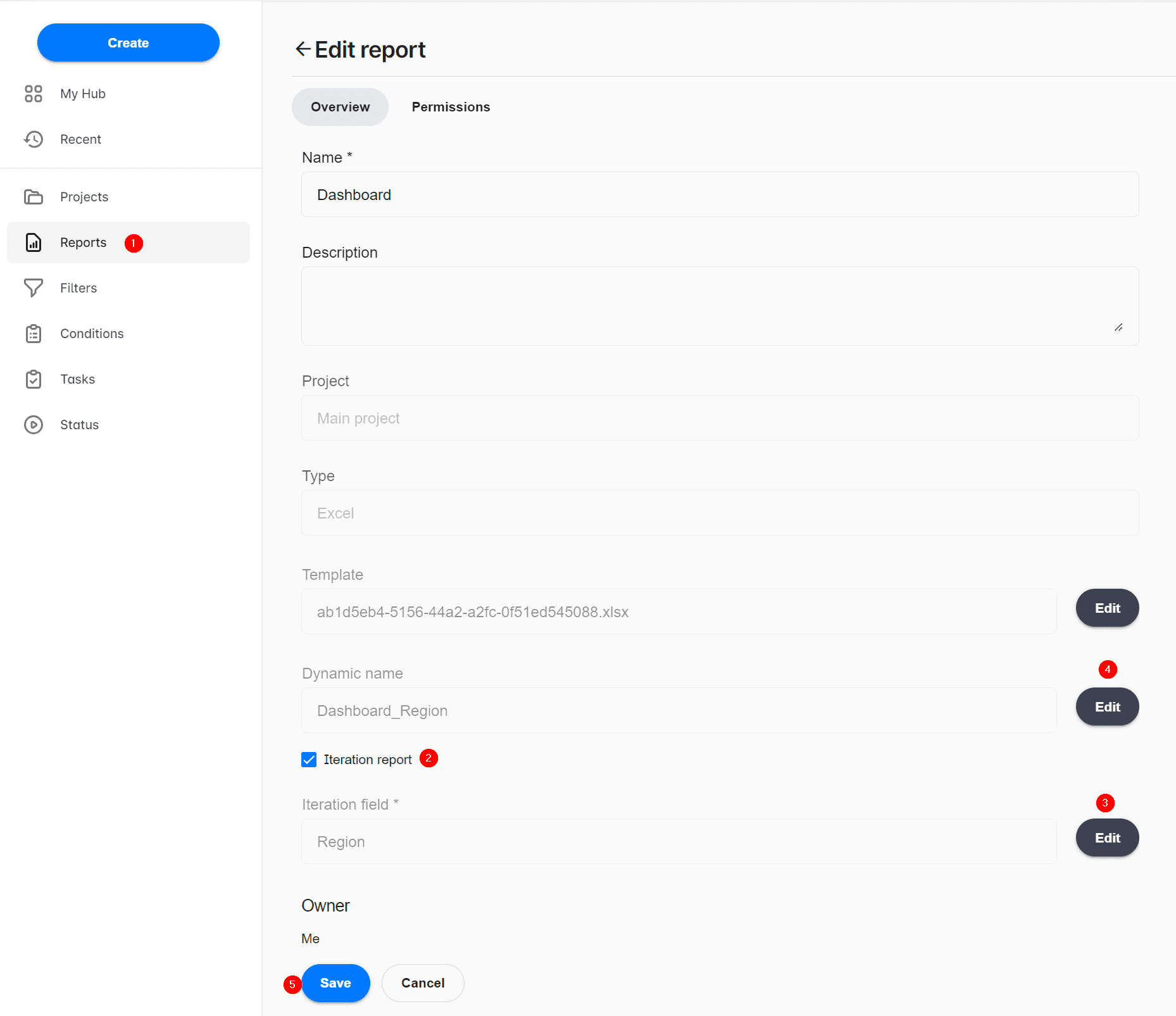 Qalyptus Cloud- Create an Iteration report