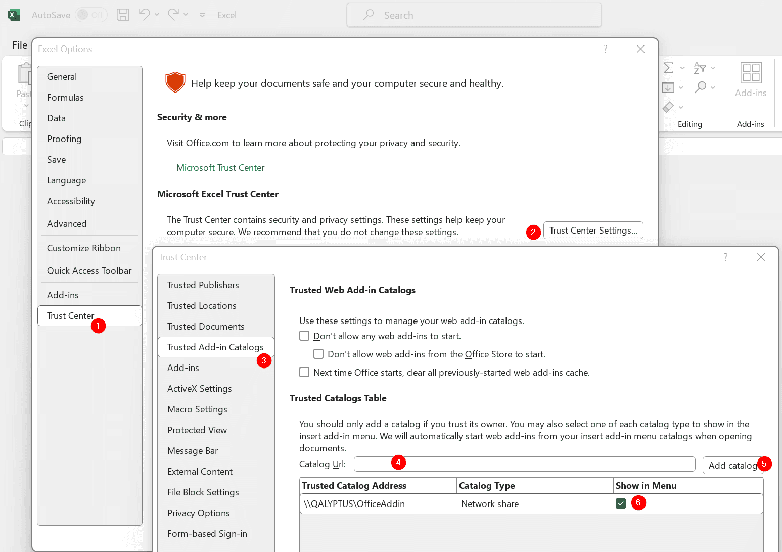 Qalyptus Install Office add-in - add to office