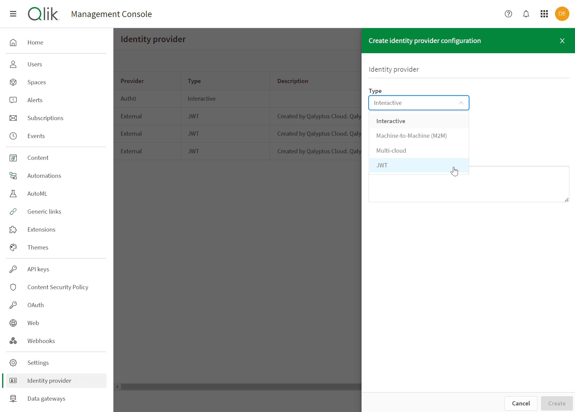 Qalyptus Cloud - Check if JWT authorization capabilities are active