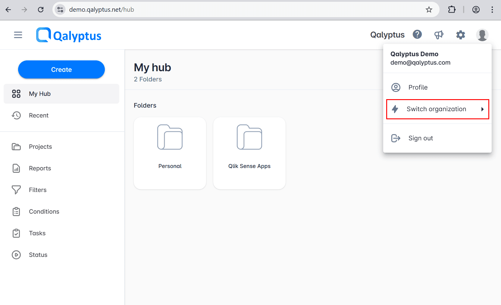 Qalyptus Cloud Organizations