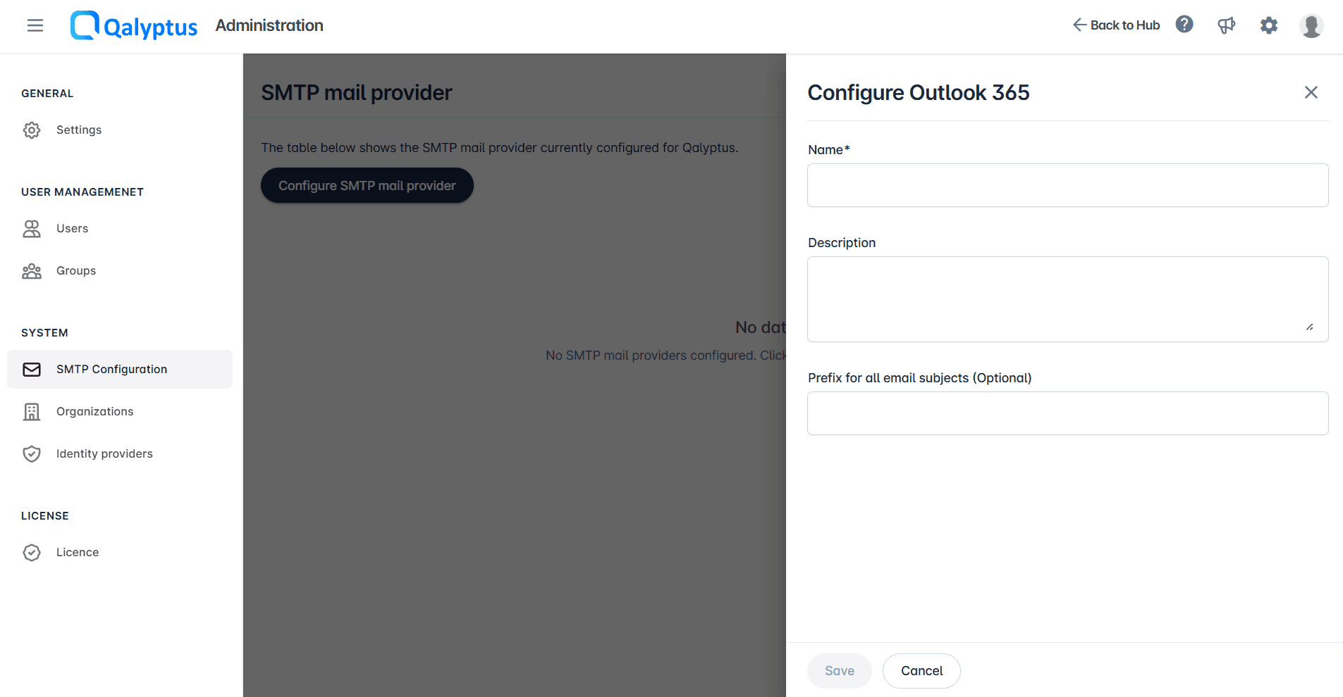 Qalyptus Cloud SMTP